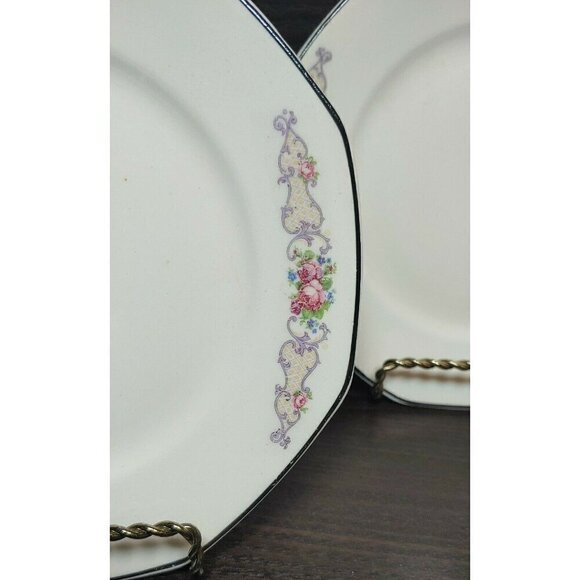 Homer Laughlin White Octagon Shaped Dinnerware Food Serving Plates Lot Of 3 - Picture 6 of 9